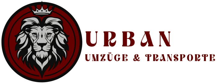 Firmenlogo mit Löwenkopf von Urban Umzüge und Transporte